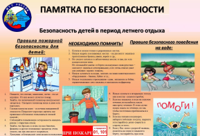 Памятка родителям  «Безопасное лето - 2022»